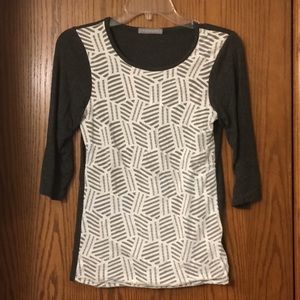 3/4 Sleeve Pattern Top